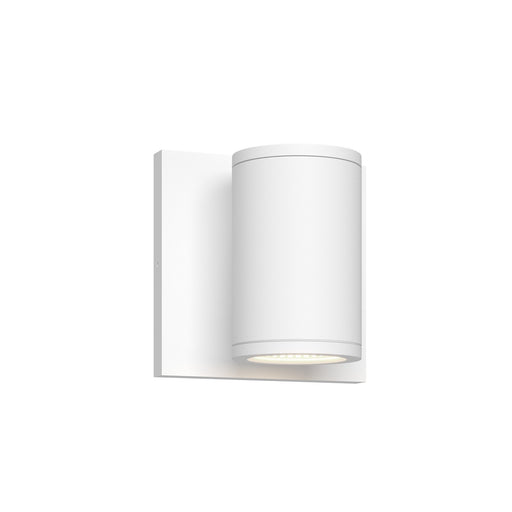 Nordic 4" Outdoor Up/Down Wall Light, 2" Diameter in White