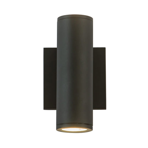 Nordic 8" Outdoor Up/Down Wall Light, 2" Diameter in Black