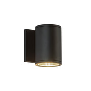 Nordic 5" Outdoor Wall Light, 3" Diameter in Black