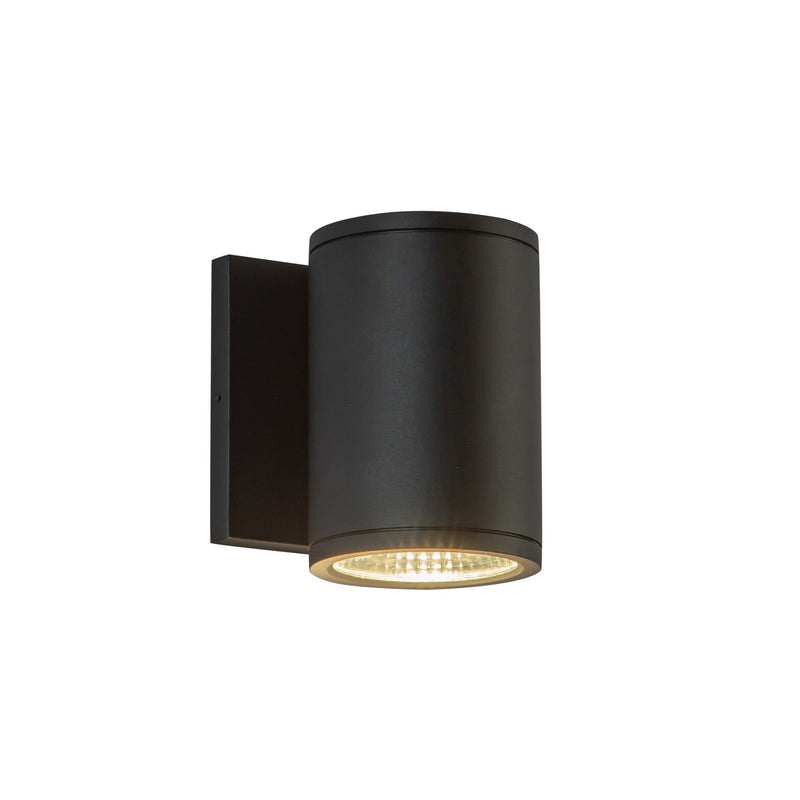 Nordic 5" Outdoor Wall Light, 3" Diameter in Black