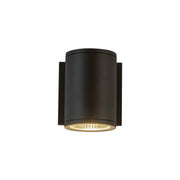 Nordic 5" Outdoor Wall Light, 3" Diameter in Black