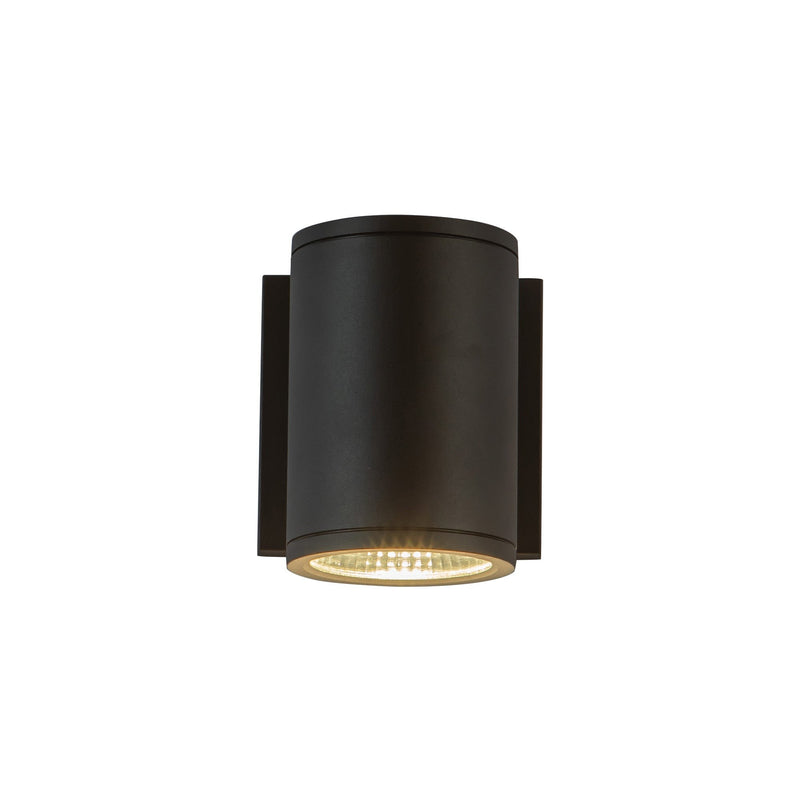 Nordic 5" Outdoor Wall Light, 3" Diameter in Black