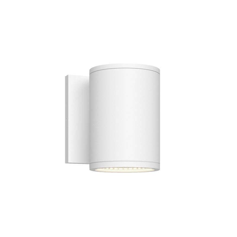 Nordic 5" Outdoor Wall Light, 3" Diameter in White