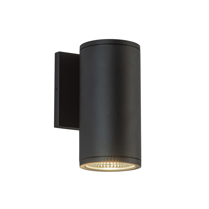 Nordic 7" Outdoor Wall Light, 3" Diameter in Black