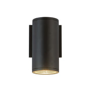 Nordic 7" Outdoor Wall Light, 3" Diameter in Black