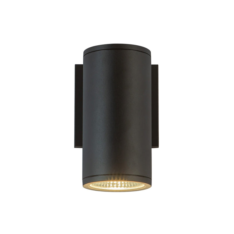 Nordic 7" Outdoor Wall Light, 3" Diameter in Black
