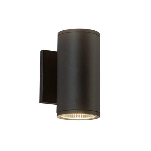 Nordic 7" Outdoor Up/Down Wall Light, 3" Diameter in Black
