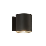 Nordic 5" Outdoor Wall Light, 5" Diameter in Black