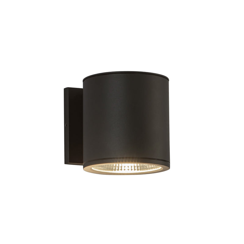 Nordic 5" Outdoor Wall Light, 5" Diameter in Black