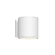 Nordic 5" Outdoor Wall Light, 5" Diameter in White