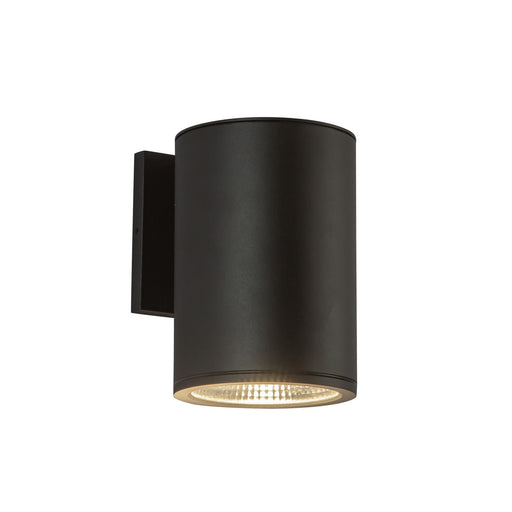 Nordic 7" Outdoor Wall Light, 5" Diameter in Black