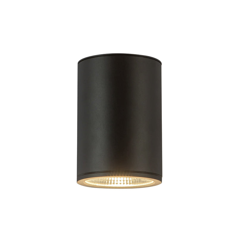 Nordic 7" Outdoor Wall Light, 5" Diameter in Black