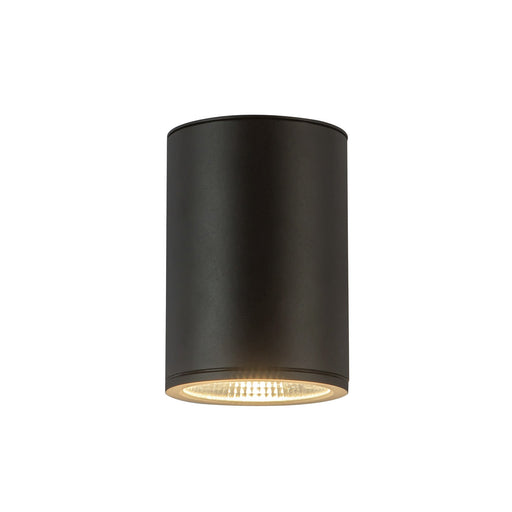 Nordic 7" Outdoor Wall Light, 5" Diameter in Black