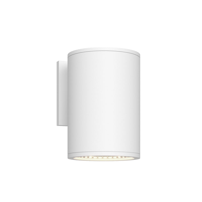 Nordic 7" Outdoor Wall Light, 5" Diameter in White