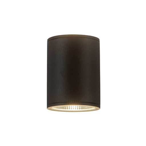 Nordic 6" Outdoor Up/Down Wall Light, 5" Diameter in Black