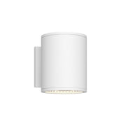 Nordic 6" Outdoor Up/Down Wall Light, 5" Diameter in White