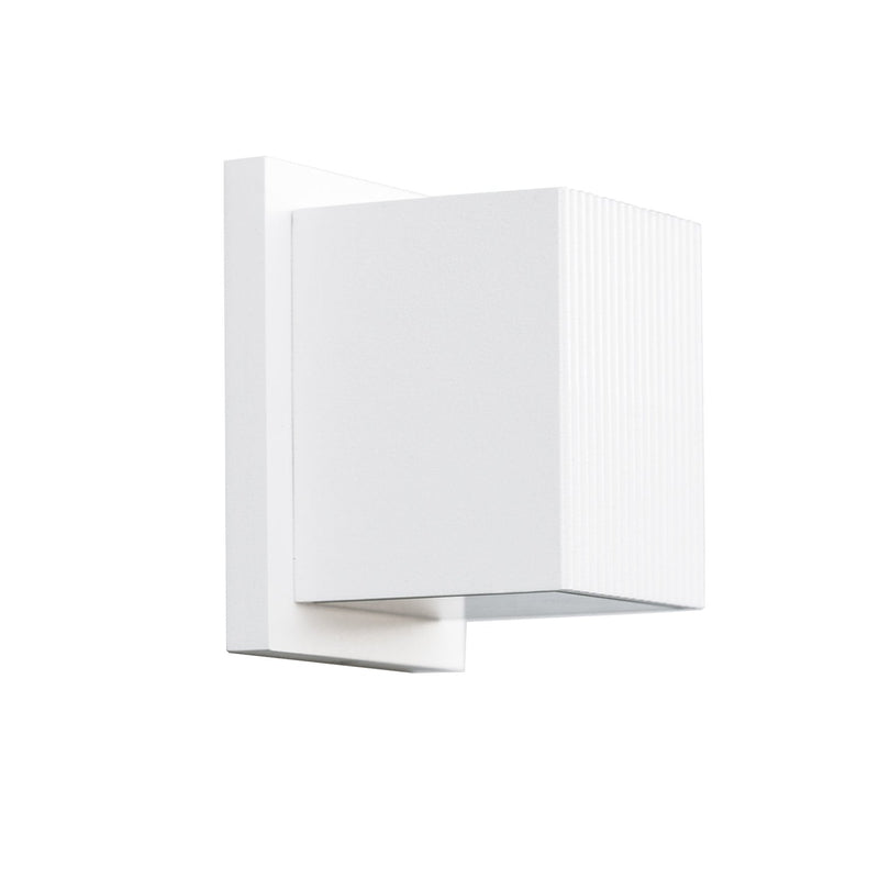 Mavis 4" Outdoor Up/Down Wall Light in White