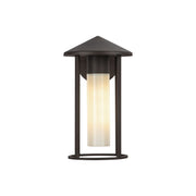 Tenko 12" Outdoor Wall Light in Bronze/Glossy Opal Glass