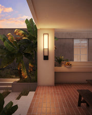 Aspen 33" Outdoor Wall Light in Black