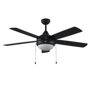 Cappleman 5-Blade 52" Ceiling Fan in Black