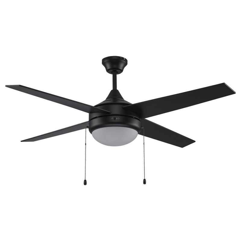 Cappleman 4-Blade 52" Ceiling Fan in Black