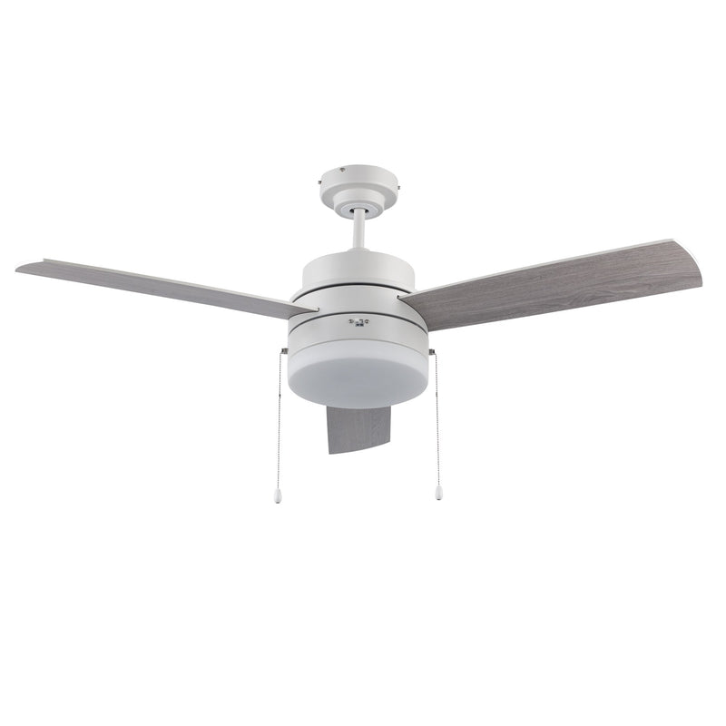 Schoolhouse 3-Blade 52" Ceiling Fan in White