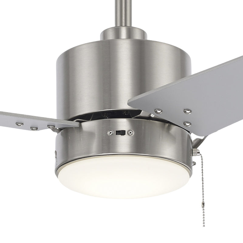 Ronan 4-Blade 52" LED Ceiling Fan in Brushed Nickel