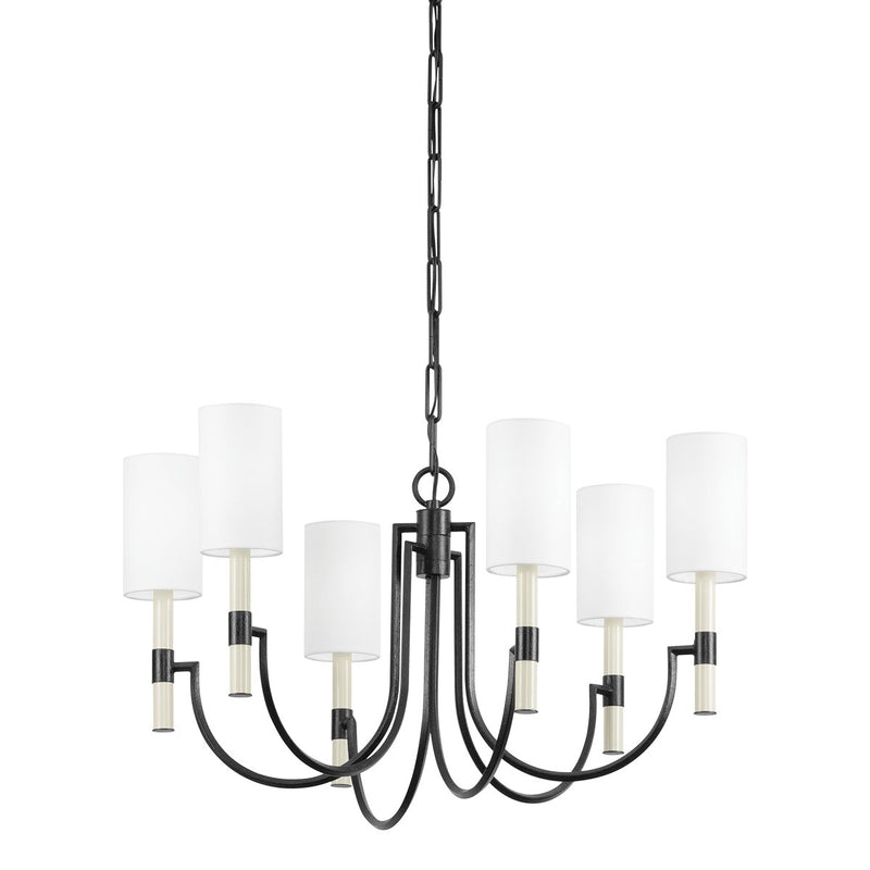 Gustine 6-Light Chandelier in Forged Iron