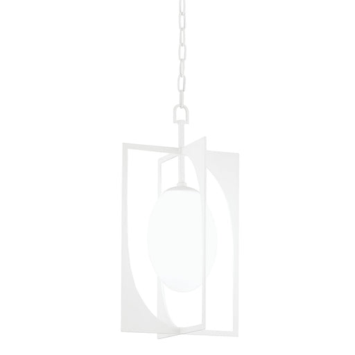Enzo Small Lantern Pendant in Gesso White