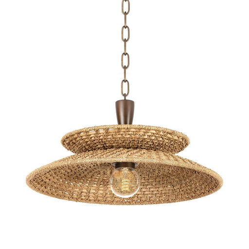 Landry Medium Pendant in Bronze Leaf