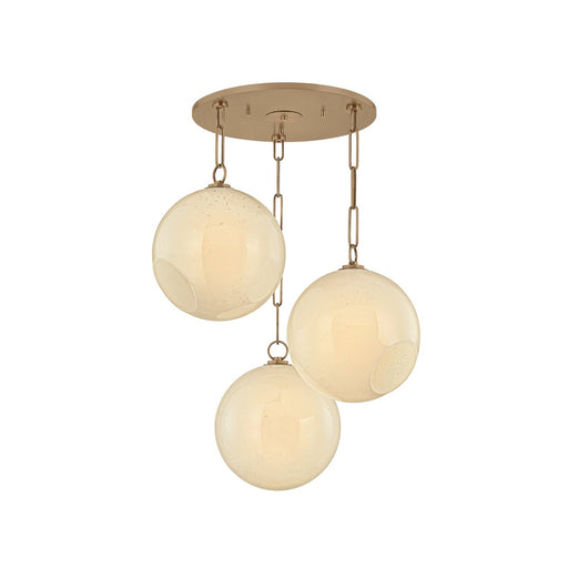 Bramble 3-Light Pendant in Patina Brass