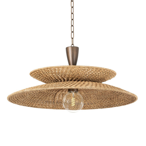 Landry Large Pendant in Bronze Leaf
