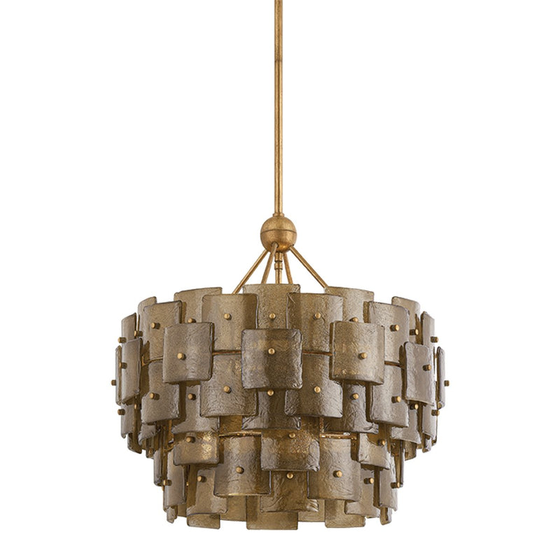 Jacik 6-Light Chandelier in Patina Gold Leaf