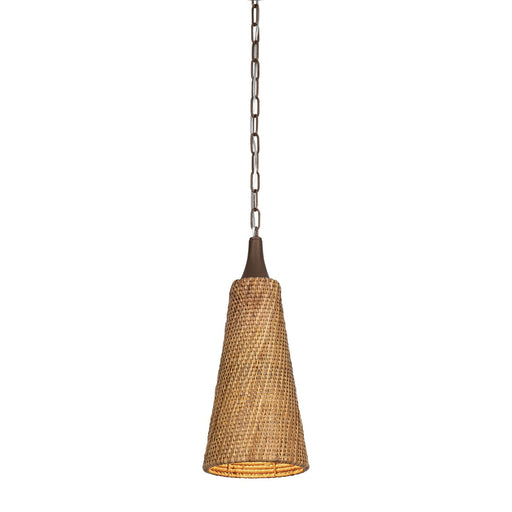 Kenzo Mini Pendant in Bronze Leaf