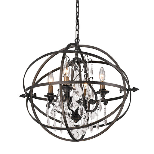 Byron 4-Light Chandelier in Vintage Bronze