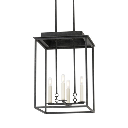Hart 4-Light Large Lantern Pendant in French Iron