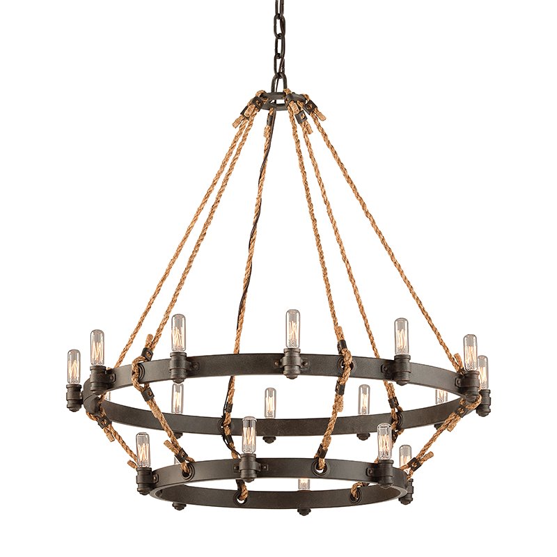 Pike Place 18-Light Chandelier in Heritage Bronze