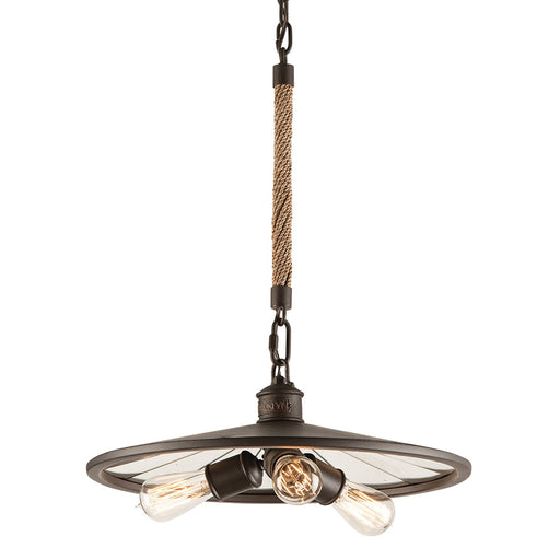 Brooklyn 3-Light Pendant in Heritage Bronze