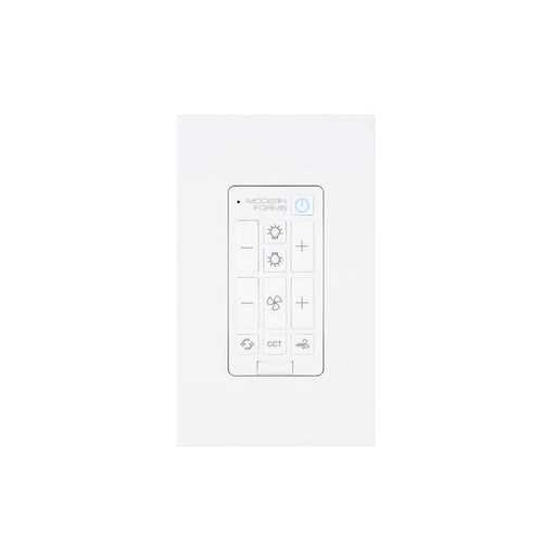 Modern Forms New Generation Uplight Bluetooth Fan Wall Switch in White