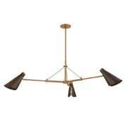 Andersen 3-Light Chandelier in Patina Brass / Bronze
