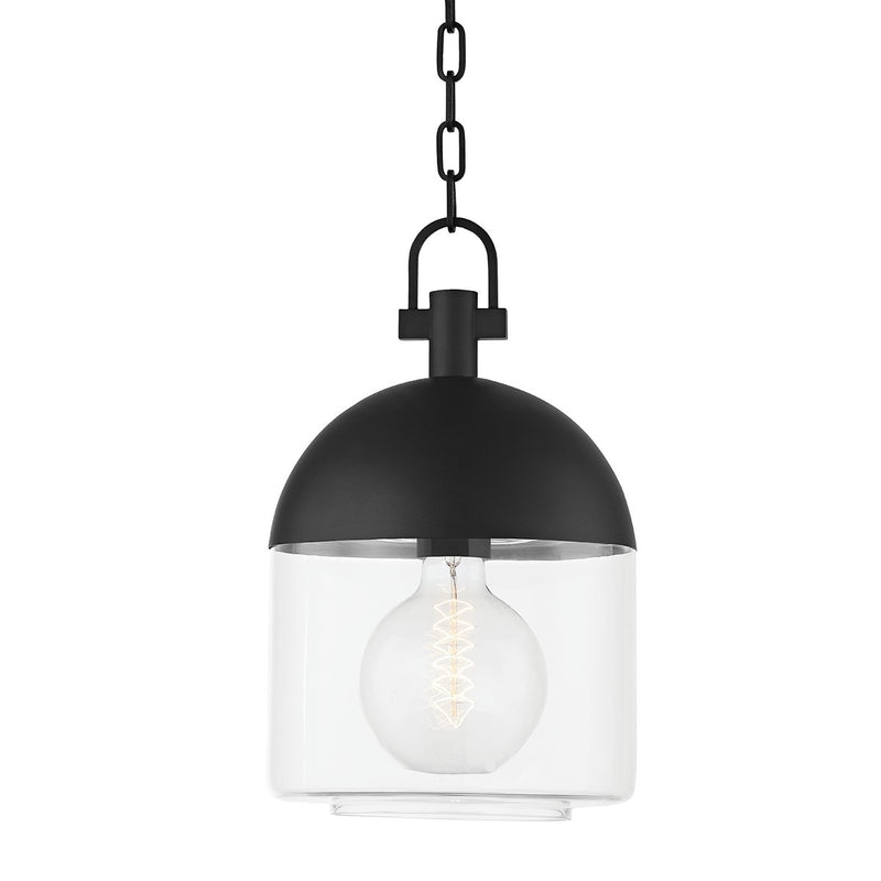 Zephyr Mini Pendant in Texture Black