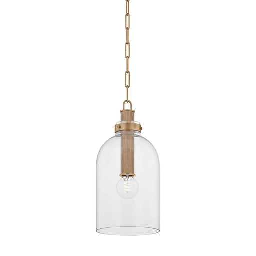 Kori Mini Pendant in Patina Brass