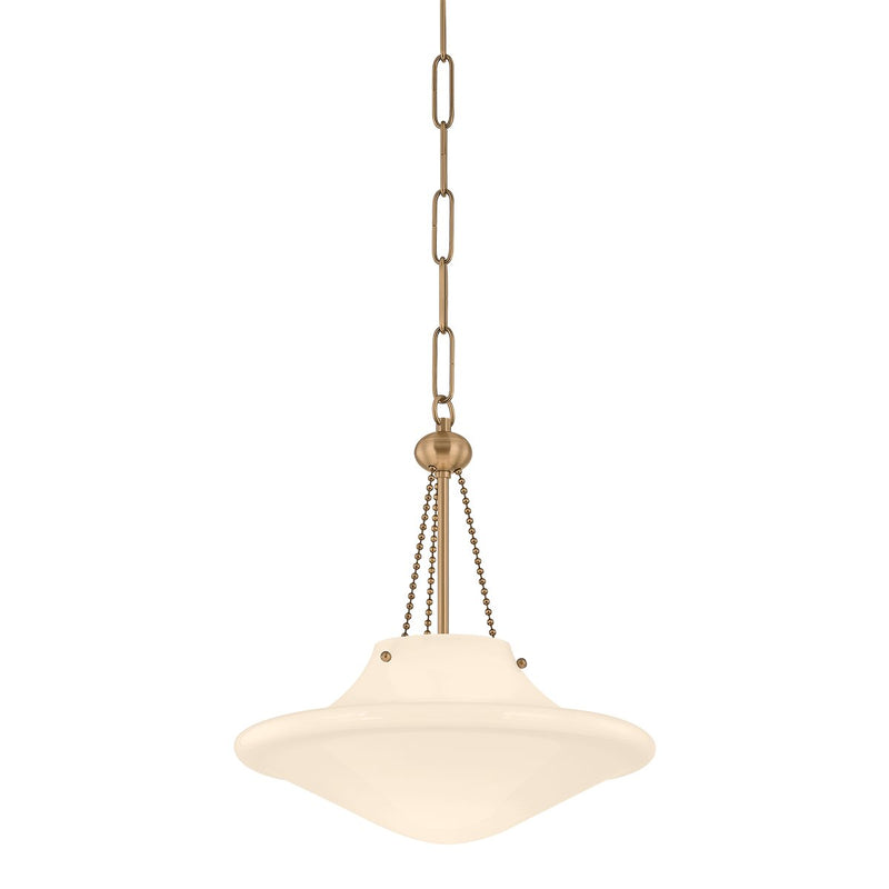 Era Small Pendant in Patina Brass