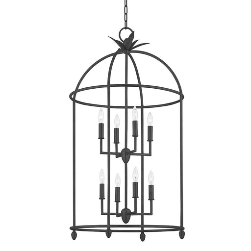 Brooks 8-Light Chandelier in Black Iron