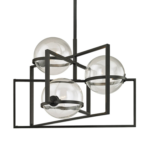 Elliot 3-Light Chandelier in Texture Black