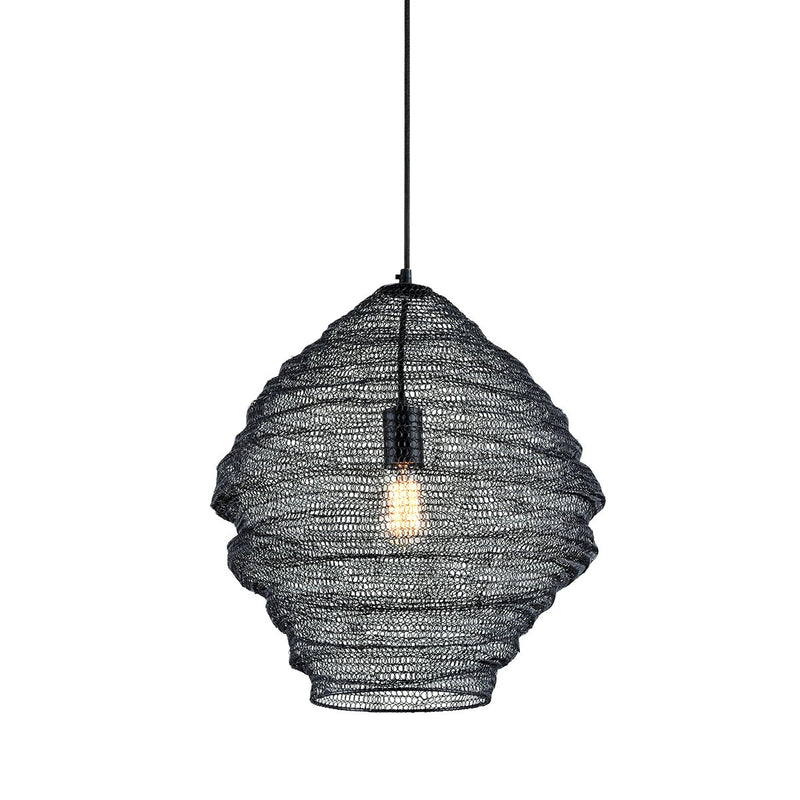Wabi Sabi 18" Pendant in Soft Black