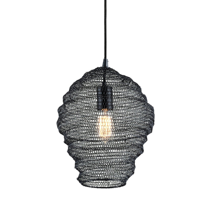 Wabi Sabi 13" Pendant in Soft Black
