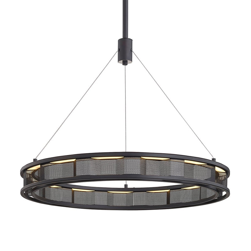 Fuze Chandelier in Soft Off Black
