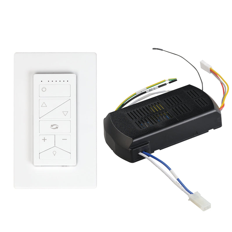 DC Ceiling Fan Wall Remote and Receiver in White