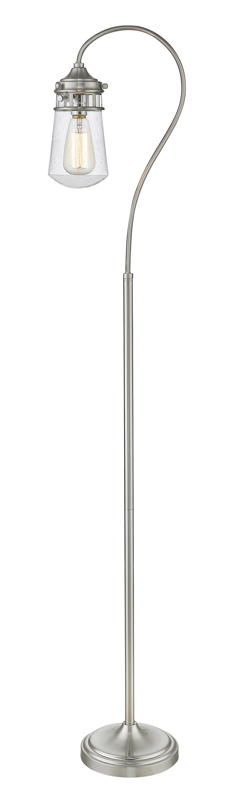Celeste 1 Light 8" Floor Lamp in Brushed Nickel